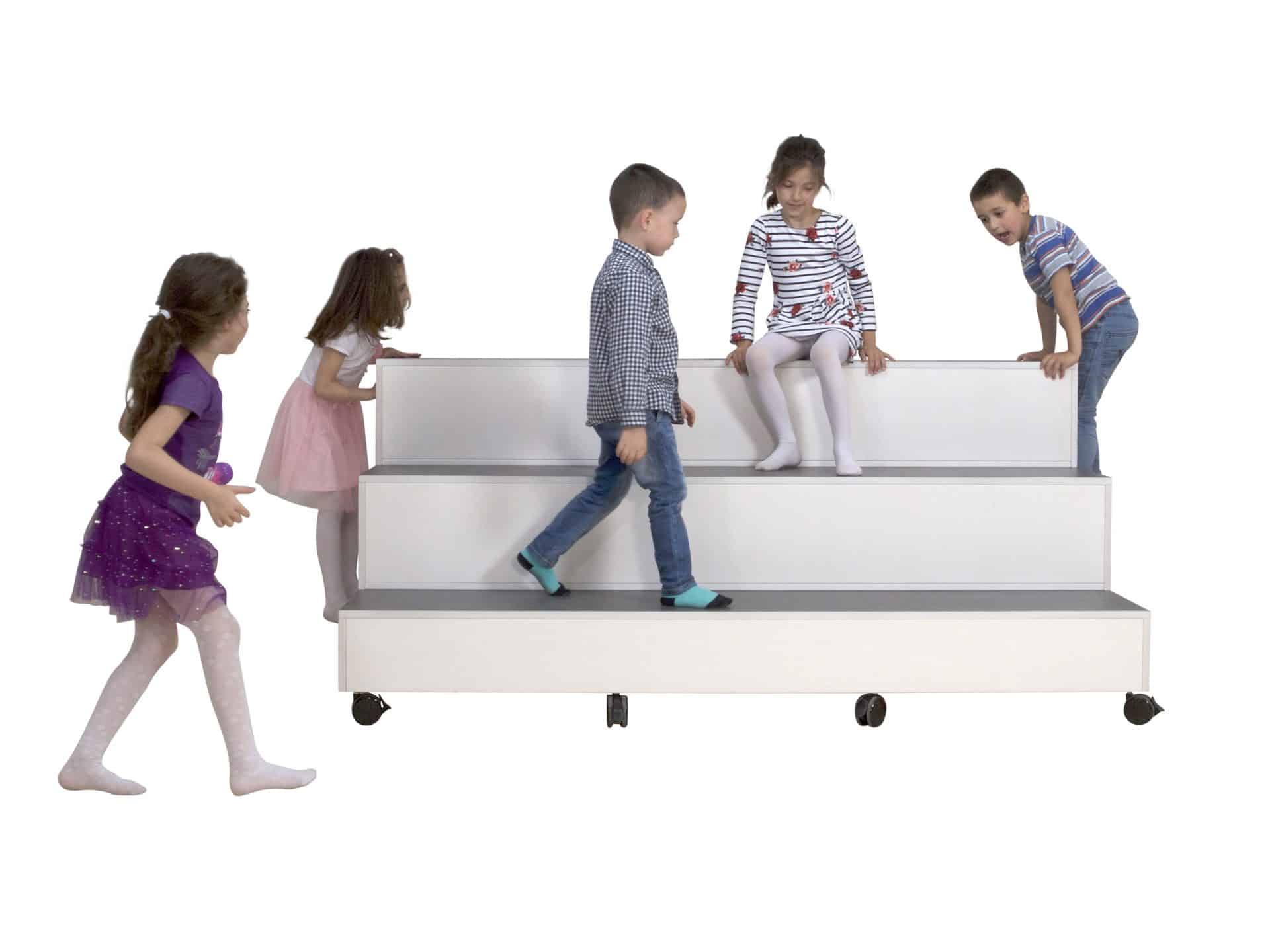 4015 Scenetrappe stor m. opbevaring