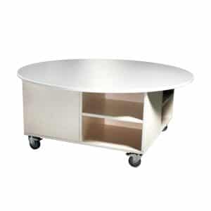 legebord med rund topplade