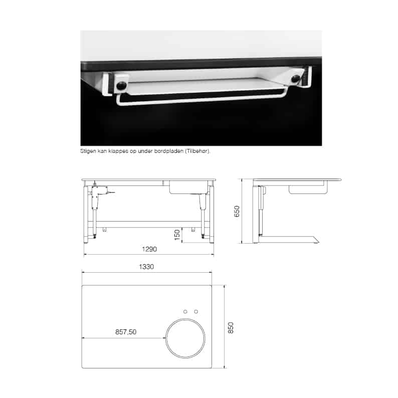Puslebord STF300 detaljer Puslebord STF300 detaljer