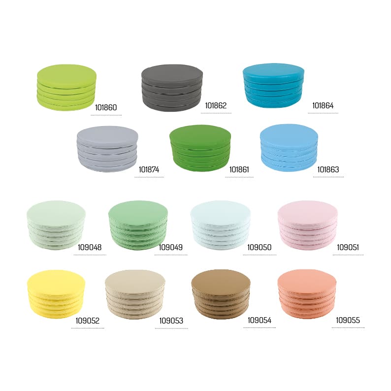 Siddepuder runde 5 stk.